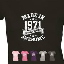 One idea is to design t shirts that focus on the wisdom your loved one acquired during the first 50 years of his life. 50th Birthday T Shirts In Women S Tops Shirts For Sale Ebay