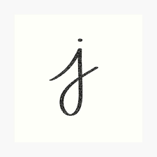 Start by improving your writing skill by making adjustments. Cursive Letter J Gifts Merchandise Redbubble