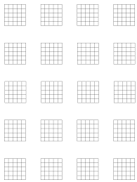 Blank Guitar Chord Grids Sheet Music