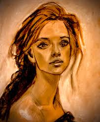 Early morning garden soft pastel painting