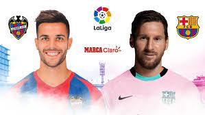Barcelona's french midfielder antoine griezmann (l) vies with real sociedad's spanish defender andoni gorosabel during the spanish super cup semi final football match between real sociedad and fc barcelona at. Partidos De Hoy Resumen Resultado Y Goles De Levante Vs Barcelona Partido Por La Jornada 36 De Laliga De Espana Marca Claro Colombia