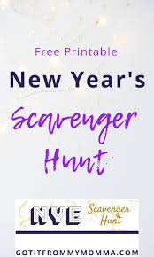 New Year S Eve Scavenger Hunt Got It From My Momma Treasure Hunt For Kids Scavenger Hunt Scavenger Hunt For Kids