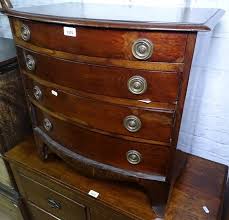 Choose from contactless same day delivery, drive up and more. Lot Art A Regency Mahogany Bow Front 4 Drawer Chest Of Small Size W