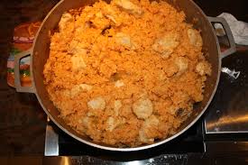 Add salsa and rice stir frequently while the chicken continues to cook. Arroz Con Pollo Foodielady