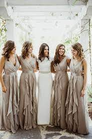 V Neck Wrapped Bodice Dress With Satin Belt David S Bridal Bridesmaid Dresses Long Chiffon Elegant Bridesmaid Dresses Vera Wang Bridesmaid Dresses