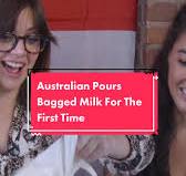 Australian Tries Bagged Milk for the First Time | Funny Milk Pouring  Reaction