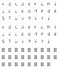Letters may be joined or unjoined. Artemis Curse Font Download