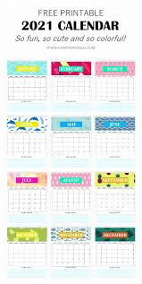 Free Monthly Calendar 2021 Printable Super Cute Style In 2020 Free Monthly Calendar Calendar Printables Monthly Calendar