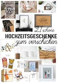 Schöne ideen für diy gastgeschenke sind zum beispiel ein schönes badesalz, badekugeln, raumduft und viele andere. 21 Schone Hochzeitsgeschenke Zum Verschicken Und Diy Ideen