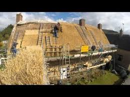 Preparing a roof for standard thatching. Dorset Thatch Roof Thatched In Aquilla Thatching Wheat Reed Youtube Dubai Khalifa