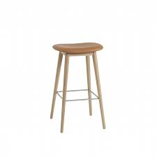 90 mt eden road, mt eden 1024, auckland, Fiber Bar Stool Wood Base 75cm Leather Bauhaus