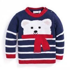Polar Bear Kaschmir Mix Pullover Babypullover Baby Knitting Patterns Orgu Modelleri Erkek Bebek