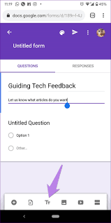 It is a perfect way to create tests and quizzes. How To Create Google Forms On Mobile