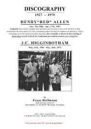 Boris palmer hat ein alter von 48 jahren. Red Allen The Jazz Archive