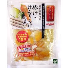 豚汁 けんちん汁 の 具