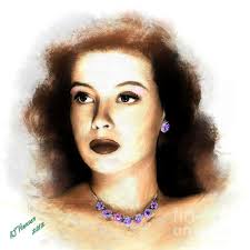 Gloria DeHaven Greeting Card by Arne Hansen