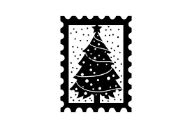 Christmas Stamp With Xmas Tree Svg Cut File By Creative Fabrica Crafts Creative Fabrica