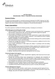 Failure to provide adequate services may result in lost or misused revenues, inaccurate financial statements and financial mismanagement for employees, contractors and suppliers if the payroll and/or. Job Description Administration Officer Facilities And Outsourced S