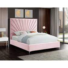 pin by rosie spirvy on create yourself in 2021 upholstered platform bed meridian furniture upholstered beds