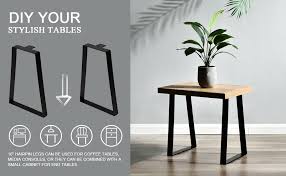 Tiptoe's designer steel table leg allows you to easily create a unique and durable piece of furniture with a wide range of tops. 16 Tall Trapezoid Metal Table Legs For Furniture Bench Legs Coffee Table Legs Set Of 2 Diy Amazon Com