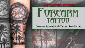 Mj driver is a safe, peaceful space and all are welcome. Forearm Tattoo Compass Tattoo Birds Tattoo Tree Tattoo Mj Tattoo Studio Artist Mahesh Youtube