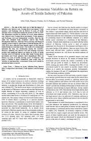 Malaysia's unemployment is relatively low and stable at around three percent which means the population related studies: Impact Of Macro Economic Variables On Return On Assets Of Textile Industry Of Pakistan European Journal Of Business And Management Research