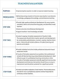 Sample Teacher Evaluation 8 Documents In Word Pdf Teacher Evaluation Evaluation Form Training Evaluation Form