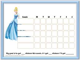 Free Printable Editable Cinderella Charts Instant Download