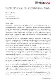 40 Letter Of Introduction Templates Examples