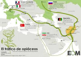 El opio ha sido siempre un componente de la economía afgana, sirviendo como moneda y fuente de ahorro. El Trafico De Opio Desde Afganistan Mapas De El Orden Mundial Eom