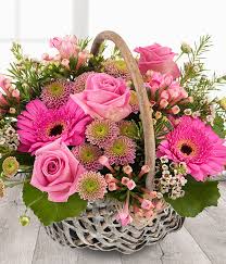 Bouquet pink beautiful flowers roses wallpaper. Secret Garden Basket Flowers Are Us Belfast Florist Bouquets Flowers Handties
