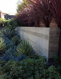 Michael Fiore Landscape Design Briar Summit Residence Lax Raw Concrete Wall Foundat Succulent Landscape Design Garden Landscape Design Modern Landscaping