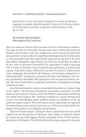 Include your contact information so we can reach you if there are issues with your order that need clarification. Information Structure And Syntactic Change In Germanic And Romance Languages Edited By Kristin Bech Kristine Gunn Eide John Benjamins