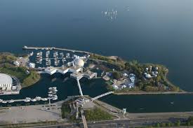 The venue is located on three artificial landsca. Ontario Place World Monuments Fund