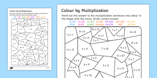 Use the free color calculator to explore creative color options for your design project. Colour By Multiplication To 12x12 Activity Worksheet