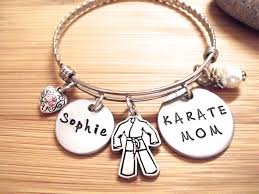 Karate Mom Karate Grandma Karate Girl Karate Gift Karate Etsy Moms Bracelet Mom Jewelry Sports Jewelry