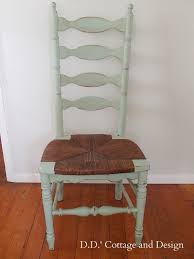 It seemed a lot like the macrame' i. D D S Cottage And Design 4 Ladder Back Chairs With Rush Seats Ladder Back Chairs Aqua Painted Furniture Painted Chairs