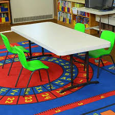 Lifetime 6 Ft Table With 4 Lime Kid S Chairs Kids Chairs Kids House Table