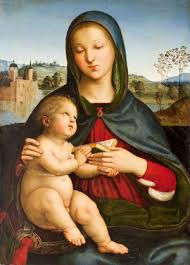 The theme of the madonna and child was rare in the first centuries of early christian art ( c. Raphael 2020 A Spotlight On Madonna And Child With Book Norton Simon Museum