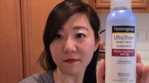 Neutrogena Ultra Sheer Body Mist Sunscreen Spf 30 Weightless Clean Feel Effortlessruth Youtube