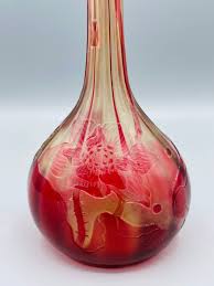 Proantic: Vase Parlant Art Nouveau Aux Lotus Emile Gallé Nancy Poli Au