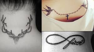 Butterfly tattoos with initials in wings. Simple Unique Neck Tattoo Designs Idle For Ladies And Men Unique Tattoo Design For Girls Youtube