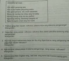 Dene swasana yaiku khanan jiwa wong sing maca sawise maca geguritan. 1 Petikan Geguritan Wacan Ndhuwur Jelasna Isine Sinh Diaturna 2 Geguritan Neng Wacan Dhuwur Brainly Co Id