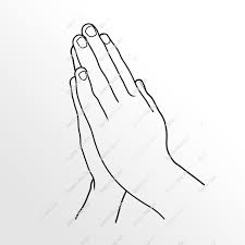 Peaceful Praying Hands Modern Line Art Print Minimalist Etsy Hand Art Drawing Praying Hands Line Art