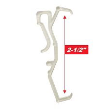 Then you'll need to determine the finished length that you want your valance to be. 2 1 2 Inch Valance Clip Blind Repair Blindparts Com