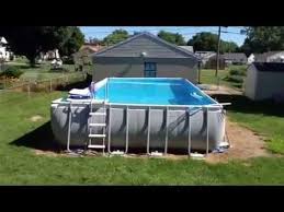 Pool Intex Ultra Frame 32x16 52 Deep Youtube Intex Pool Pool Custom Pools