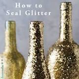 Image result for can you use hairspray to seal glitter on glass