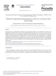 Y también este libro fue escrito por un escritor de libros que se considera popular hoy en. Pdf Chemical Composition And Potential Use Of Fucus Vesiculosus From Gulf Of Riga