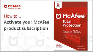 Activate Your Mcafee Product Subscription With A Product Key Or Activation Code Youtube