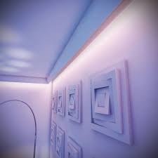 Attach The Coving To The Ceiling And Fit With Led Lights For That Contemporary Downlighting Effect Lighting Modern Tv Room Indirect Lighting